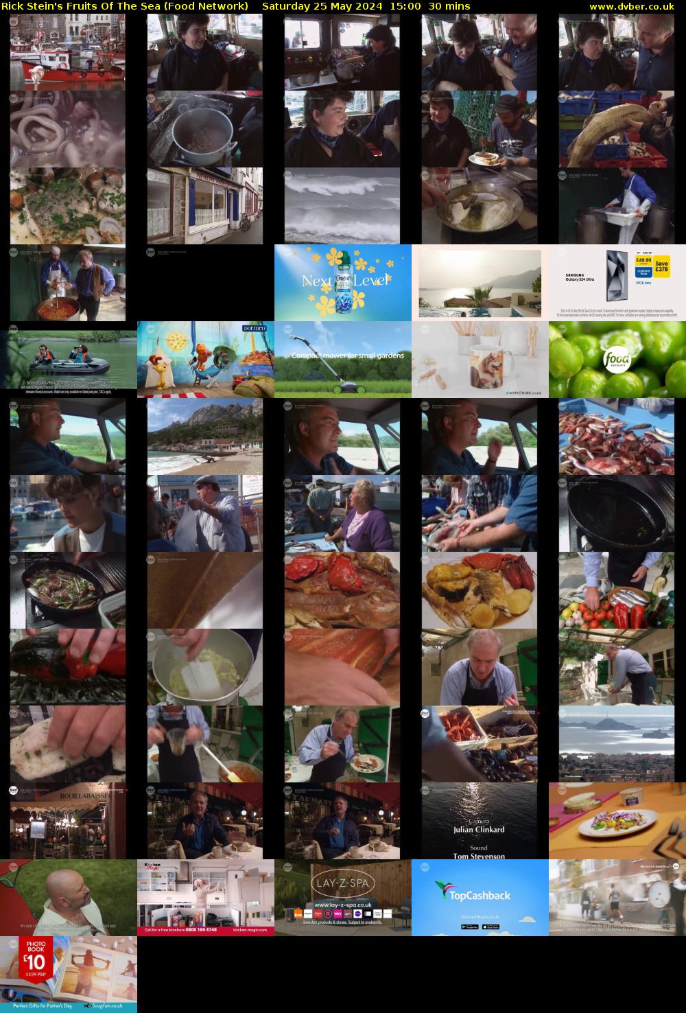 Rick Stein's Fruits Of The Sea (Food Network) Saturday 25 May 2024 15:00 - 15:30