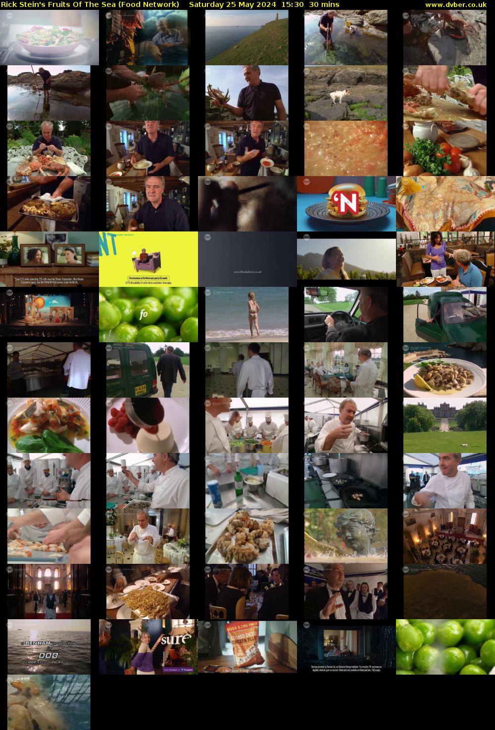Rick Stein's Fruits Of The Sea (Food Network) Saturday 25 May 2024 15:30 - 16:00