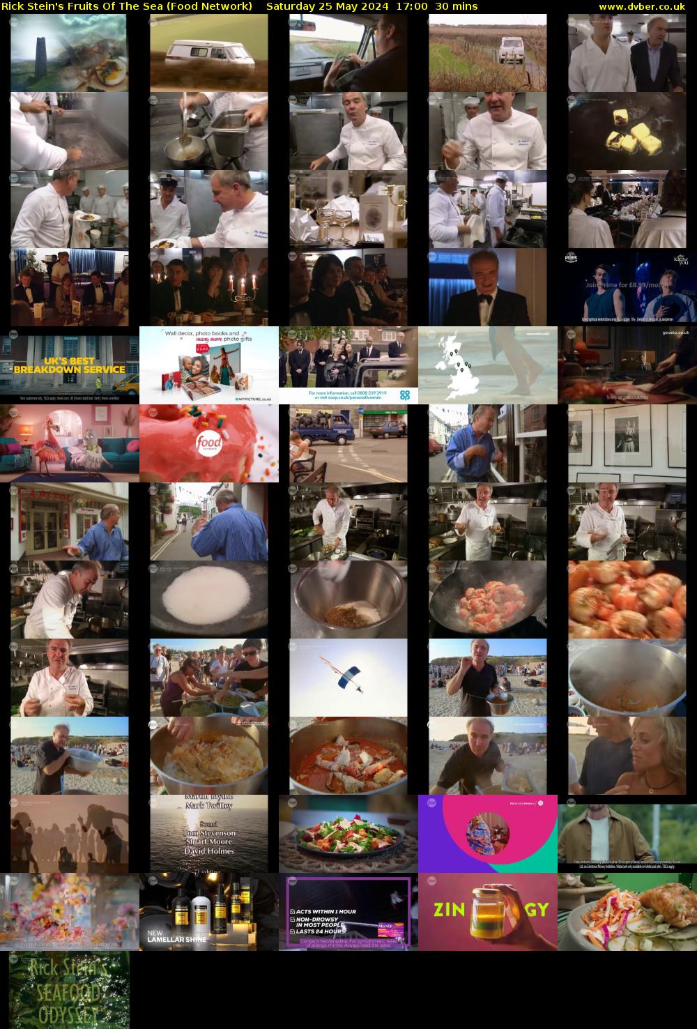 Rick Stein's Fruits Of The Sea (Food Network) Saturday 25 May 2024 17:00 - 17:30