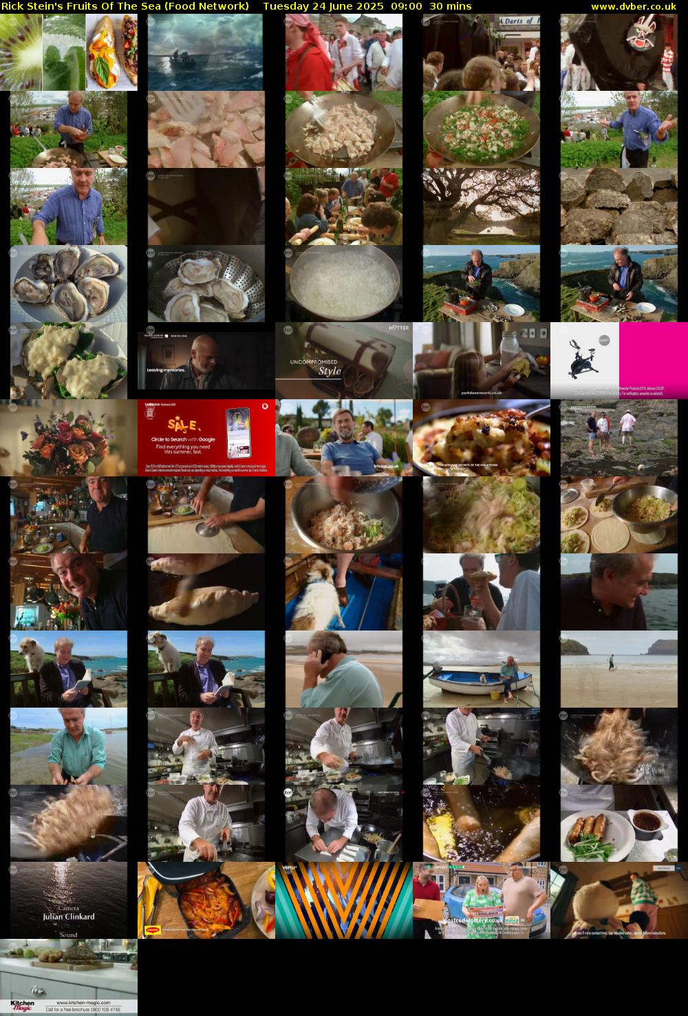Rick Stein's Fruits Of The Sea (Food Network) Tuesday 24 June 2025 09:00 - 09:30