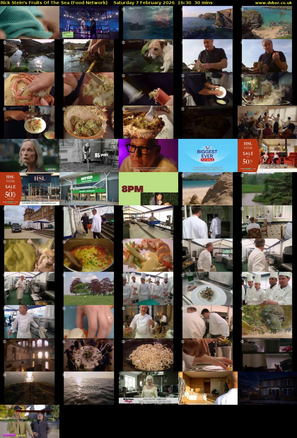 Rick Stein's Fruits Of The Sea (Food Network) Saturday 7 February 2026 16:30 - 17:00