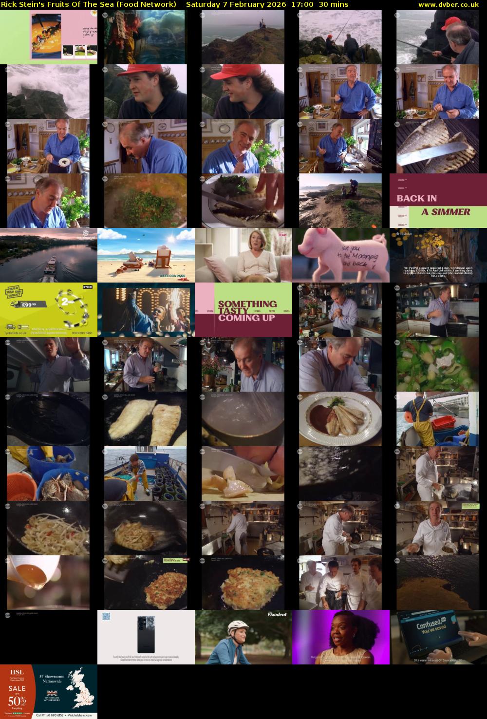 Rick Stein's Fruits Of The Sea (Food Network) Saturday 7 February 2026 17:00 - 17:30