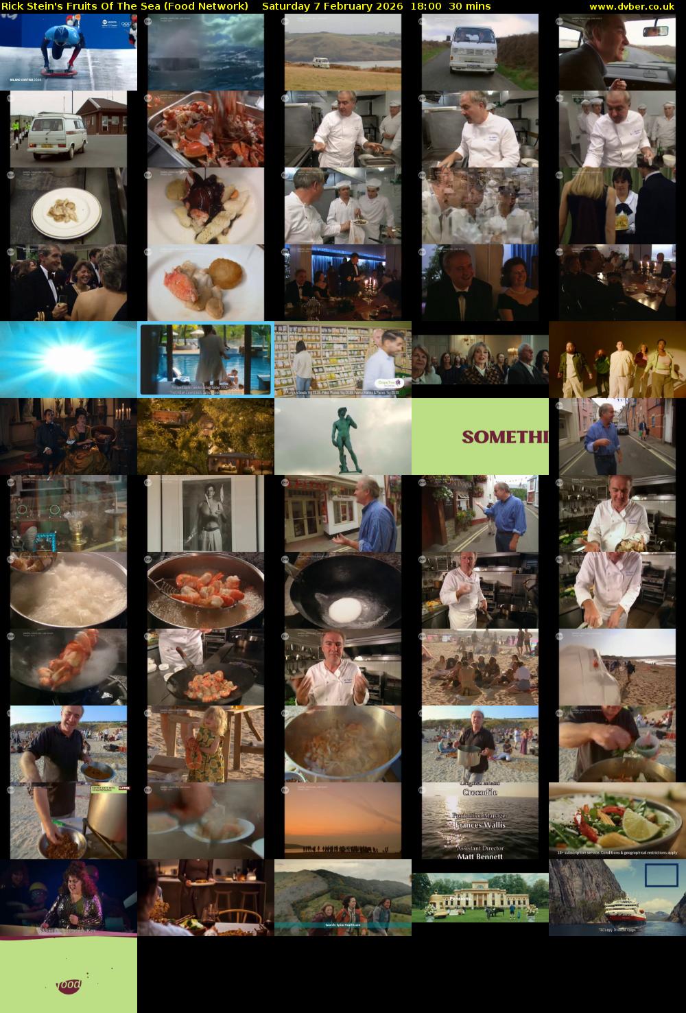 Rick Stein's Fruits Of The Sea (Food Network) Saturday 7 February 2026 18:00 - 18:30