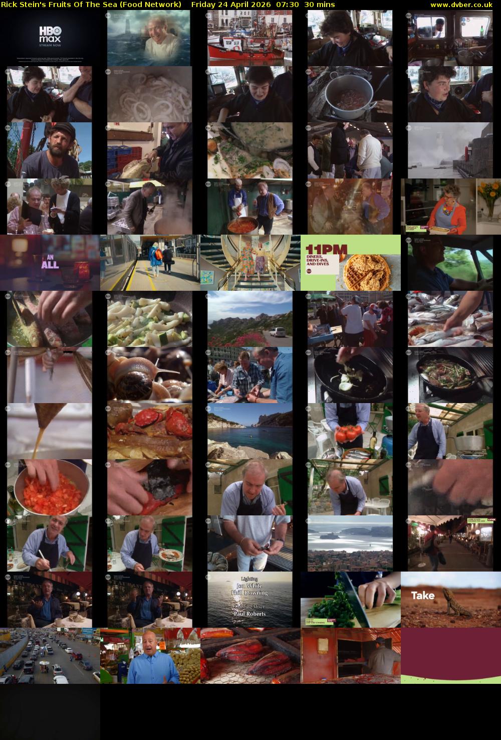 Rick Stein's Fruits Of The Sea (Food Network) Friday 24 April 2026 07:30 - 08:00