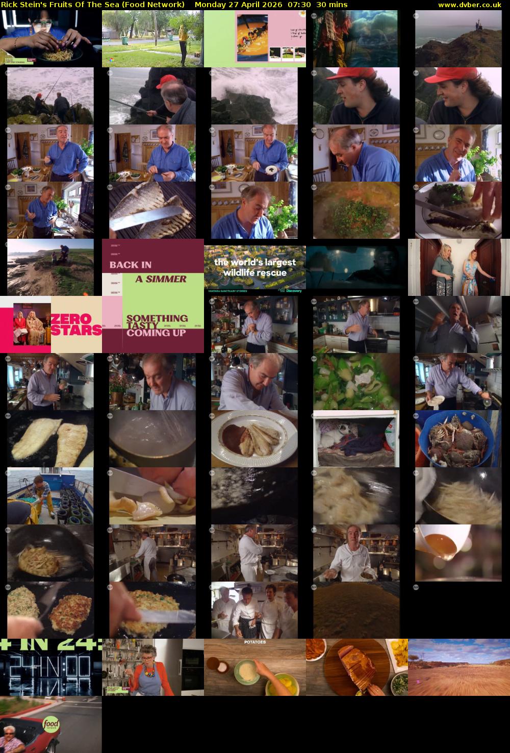 Rick Stein's Fruits Of The Sea (Food Network) Monday 27 April 2026 07:30 - 08:00