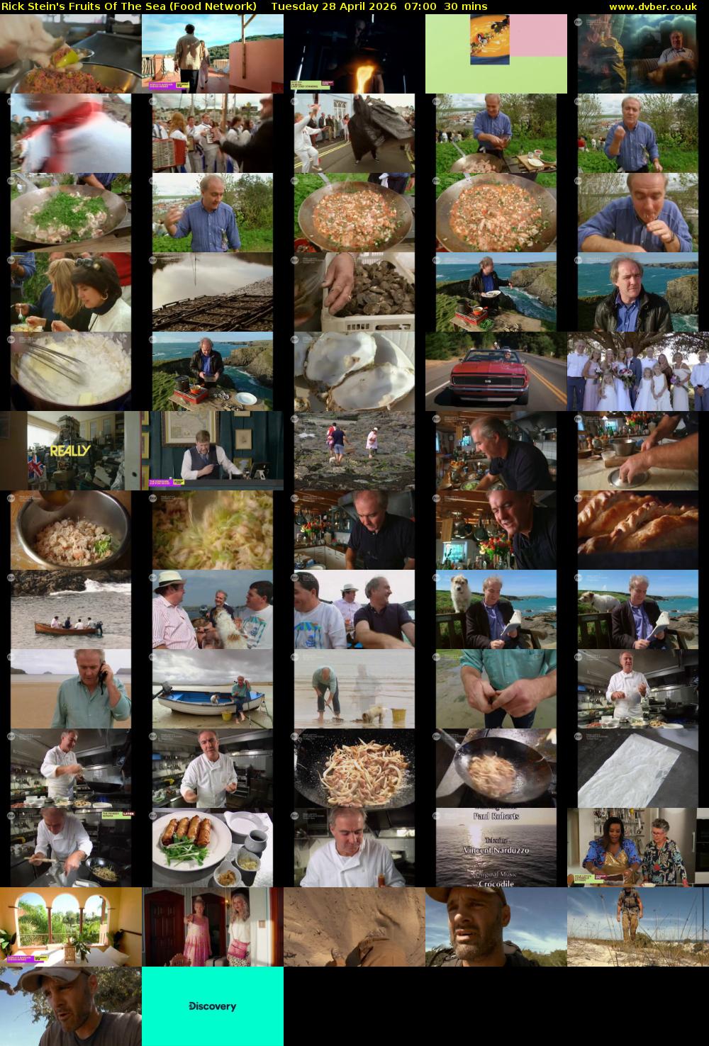 Rick Stein's Fruits Of The Sea (Food Network) Tuesday 28 April 2026 07:00 - 07:30