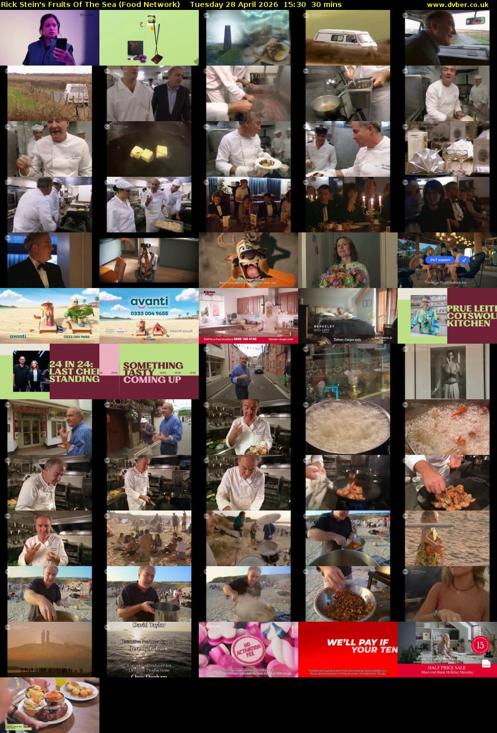Rick Stein's Fruits Of The Sea (Food Network) Tuesday 28 April 2026 15:30 - 16:00