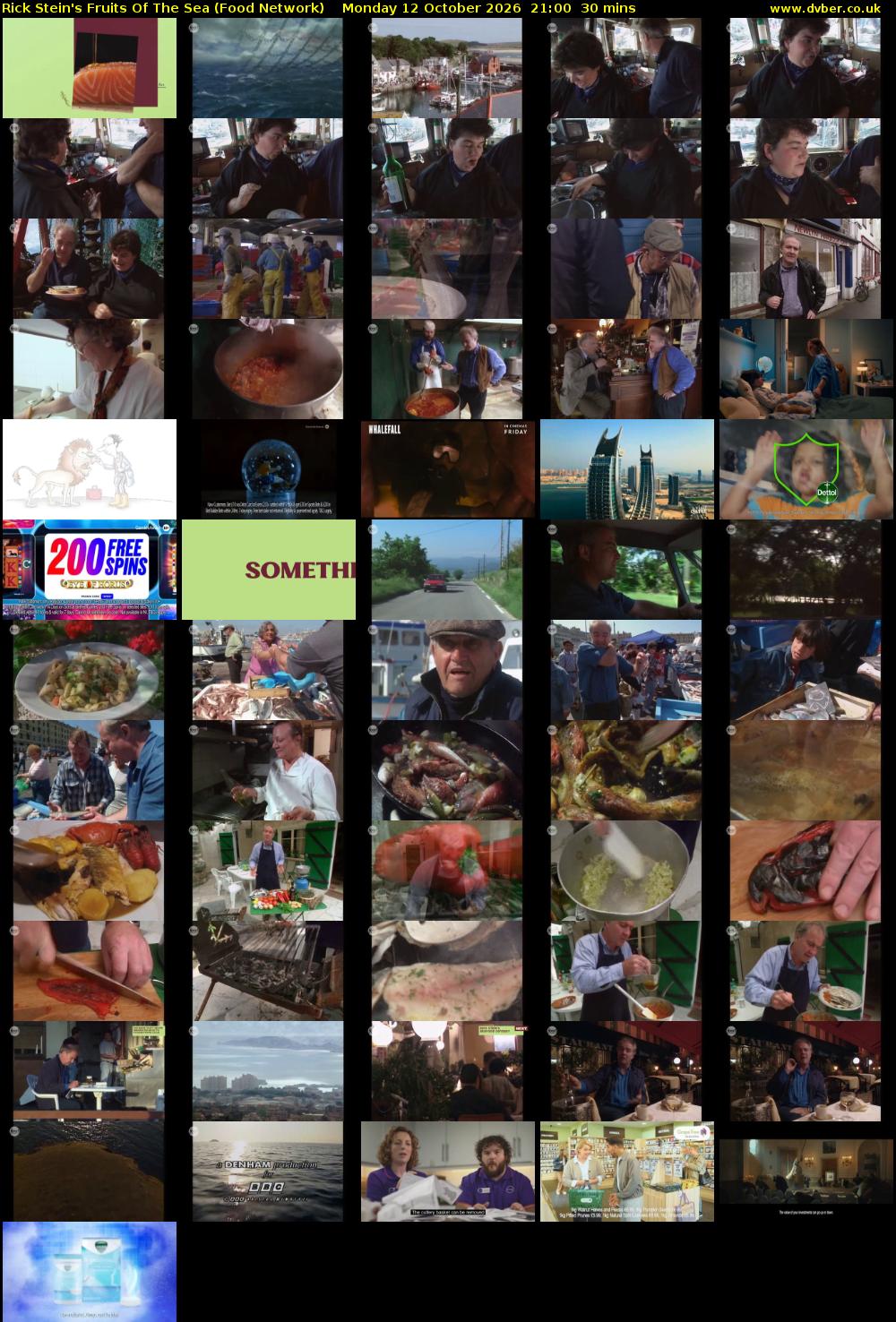 Rick Stein's Fruits Of The Sea (Food Network) Monday 12 October 2026 21:00 - 21:30