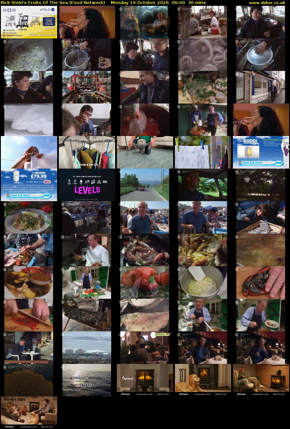 Rick Stein's Fruits Of The Sea (Food Network) Monday 19 October 2026 06:00 - 06:30