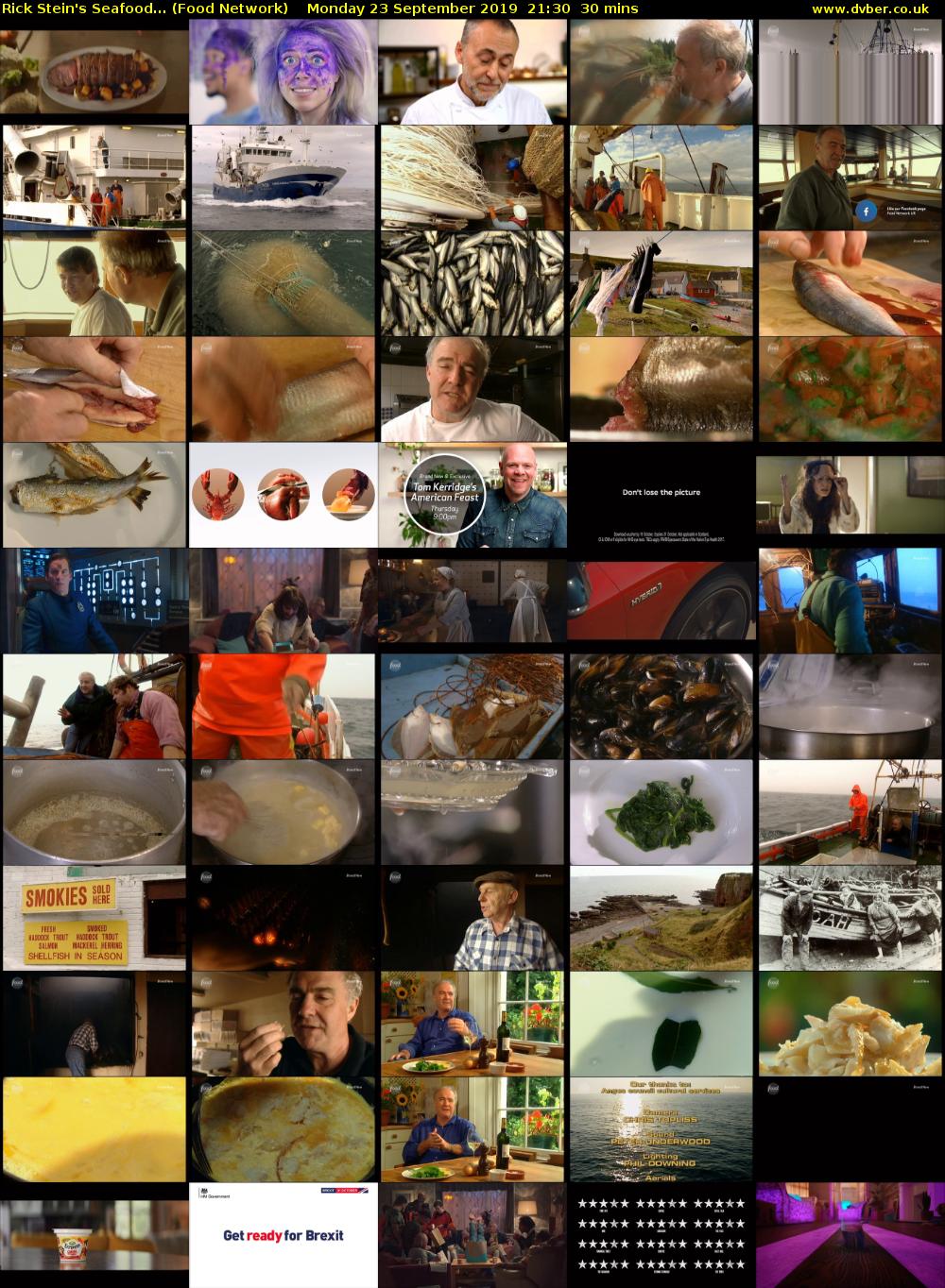 Rick Stein's Seafood... (Food Network) Monday 23 September 2019 21:30 - 22:00
