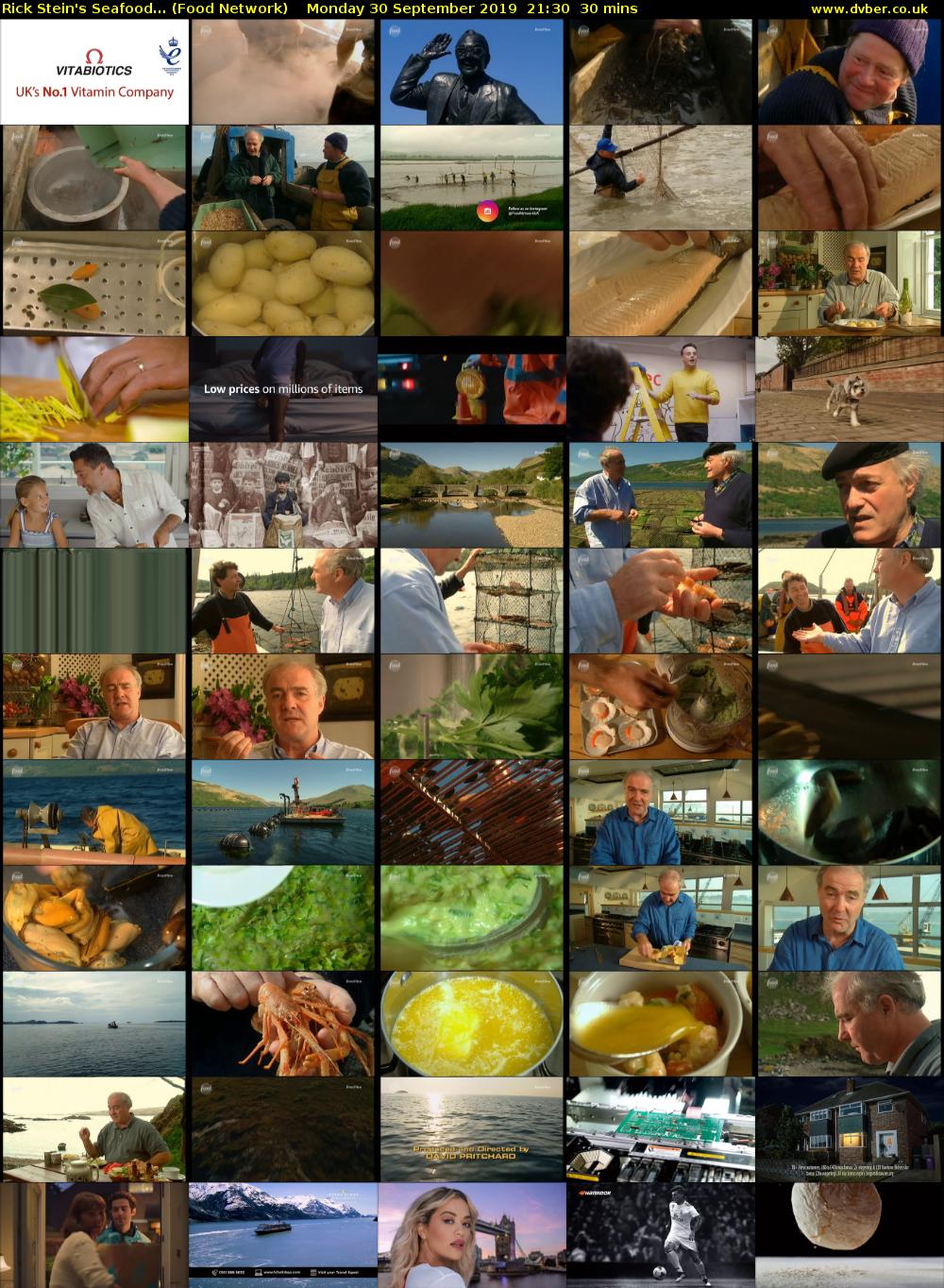 Rick Stein's Seafood... (Food Network) Monday 30 September 2019 21:30 - 22:00