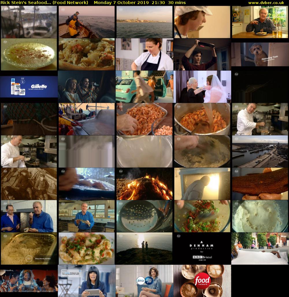 Rick Stein's Seafood... (Food Network) Monday 7 October 2019 21:30 - 22:00