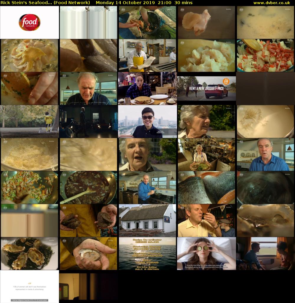 Rick Stein's Seafood... (Food Network) Monday 14 October 2019 21:00 - 21:30