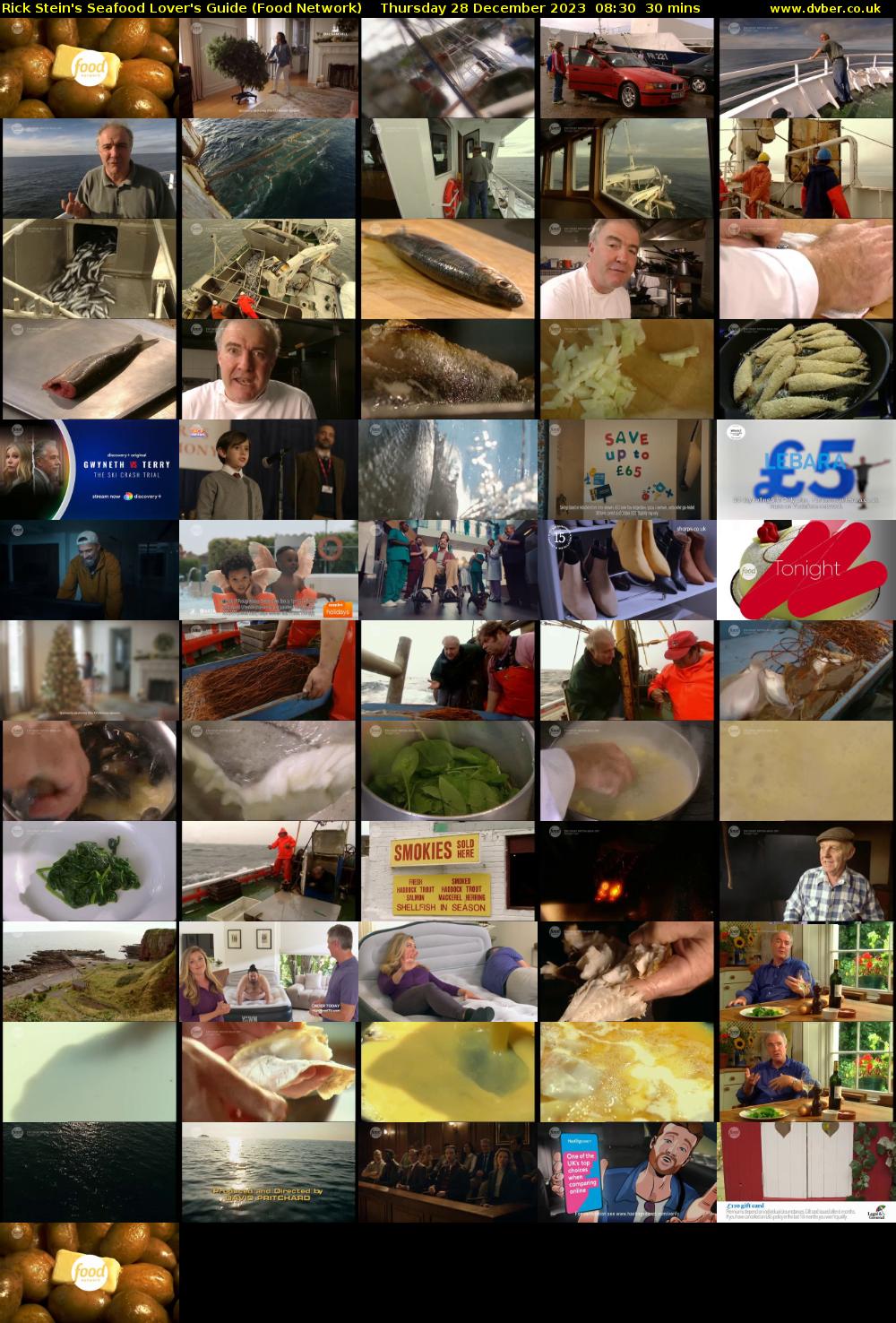 Rick Stein's Seafood Lover's Guide (Food Network) Thursday 28 December 2023 08:30 - 09:00