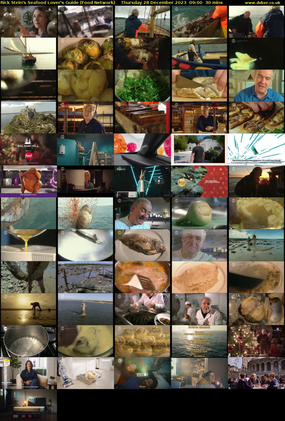 Rick Stein's Seafood Lover's Guide (Food Network) Thursday 28 December 2023 09:00 - 09:30