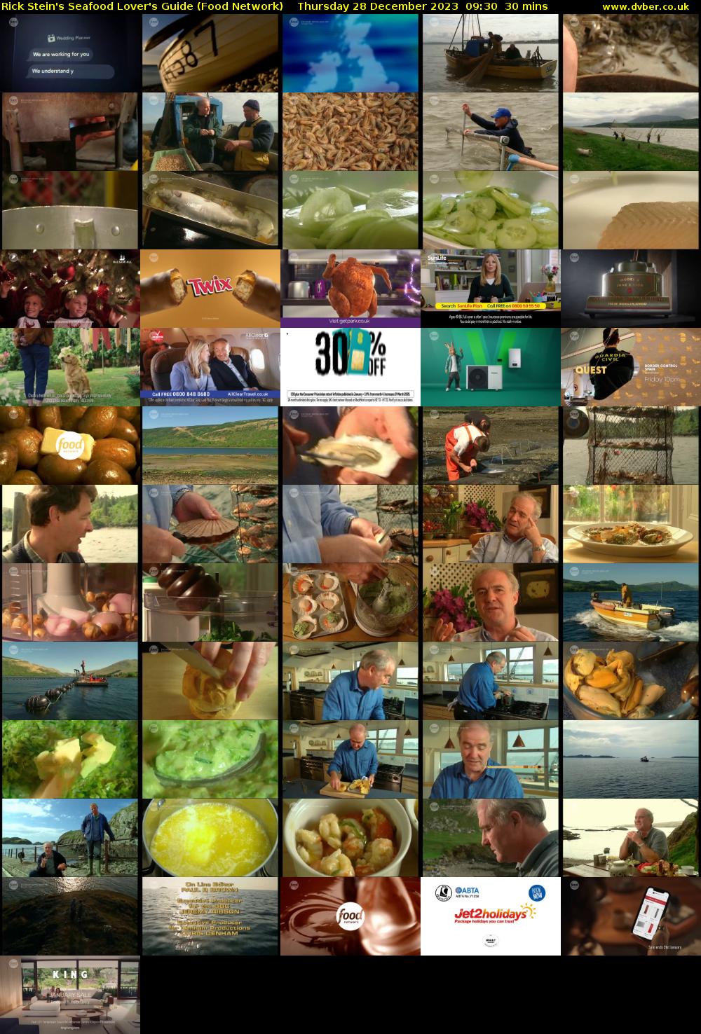 Rick Stein's Seafood Lover's Guide (Food Network) Thursday 28 December 2023 09:30 - 10:00