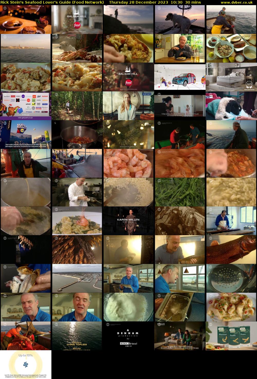 Rick Stein's Seafood Lover's Guide (Food Network) Thursday 28 December 2023 10:30 - 11:00
