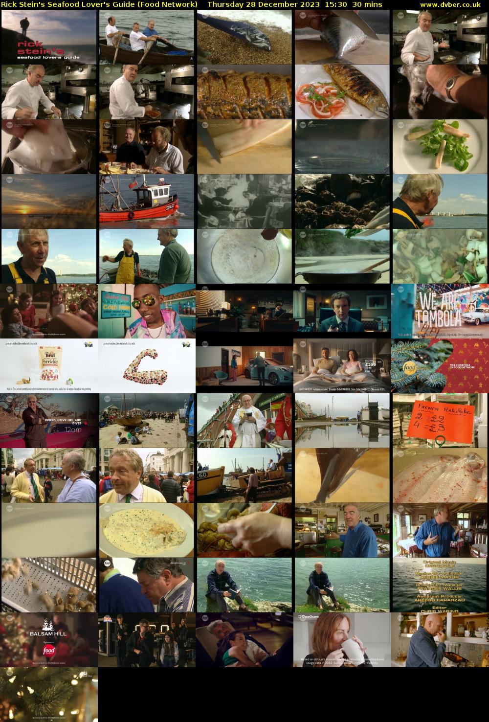 Rick Stein's Seafood Lover's Guide (Food Network) Thursday 28 December 2023 15:30 - 16:00