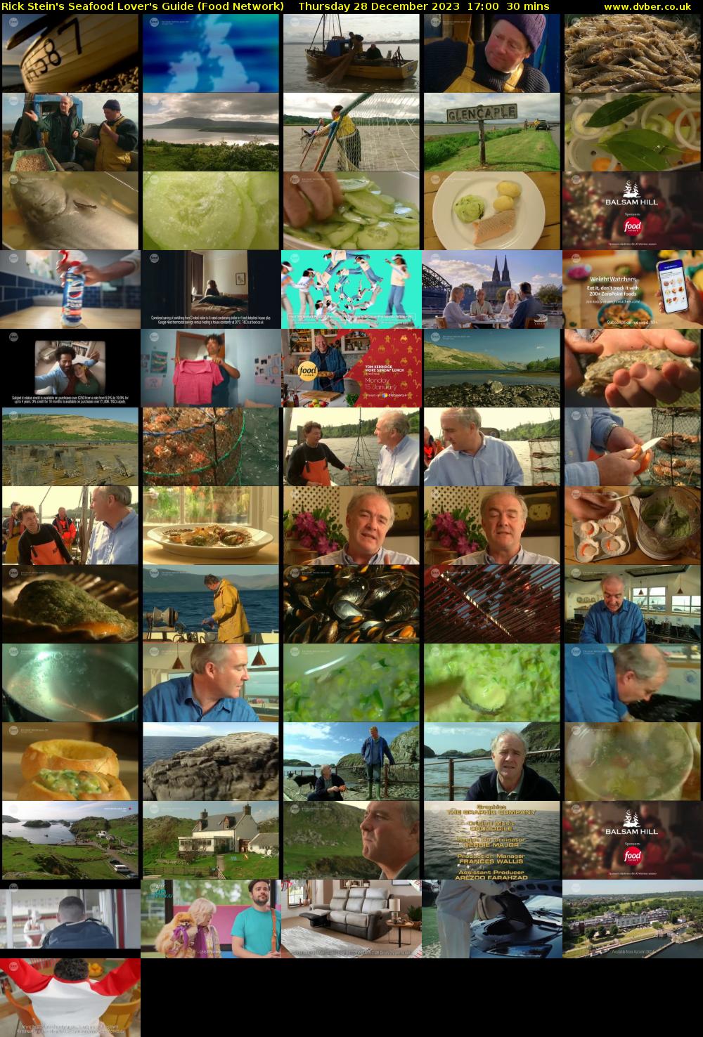 Rick Stein's Seafood Lover's Guide (Food Network) Thursday 28 December 2023 17:00 - 17:30
