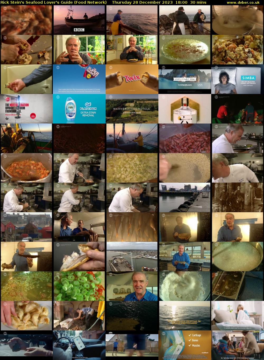 Rick Stein's Seafood Lover's Guide (Food Network) Thursday 28 December 2023 18:00 - 18:30