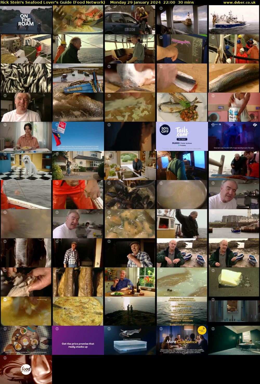 Rick Stein's Seafood Lover's Guide (Food Network) Monday 29 January 2024 22:00 - 22:30