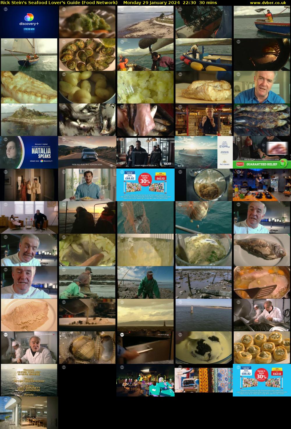 Rick Stein's Seafood Lover's Guide (Food Network) Monday 29 January 2024 22:30 - 23:00