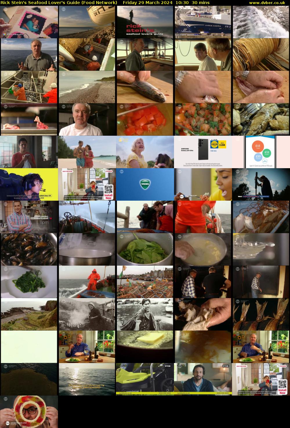 Rick Stein's Seafood Lover's Guide (Food Network) Friday 29 March 2024 10:30 - 11:00