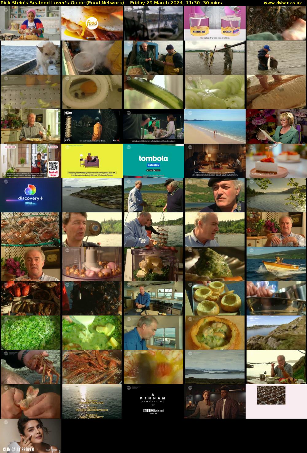 Rick Stein's Seafood Lover's Guide (Food Network) Friday 29 March 2024 11:30 - 12:00