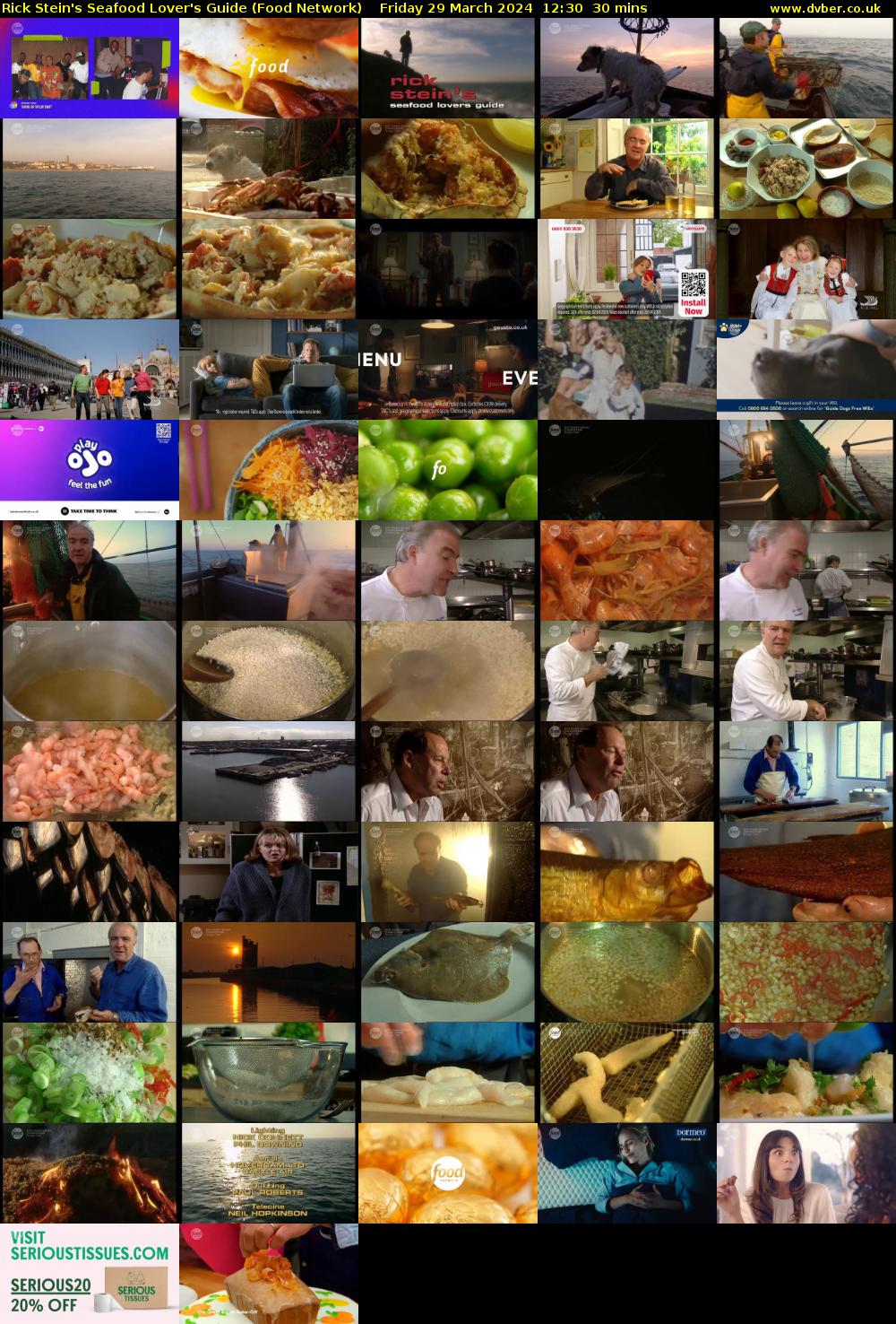 Rick Stein's Seafood Lover's Guide (Food Network) Friday 29 March 2024 12:30 - 13:00