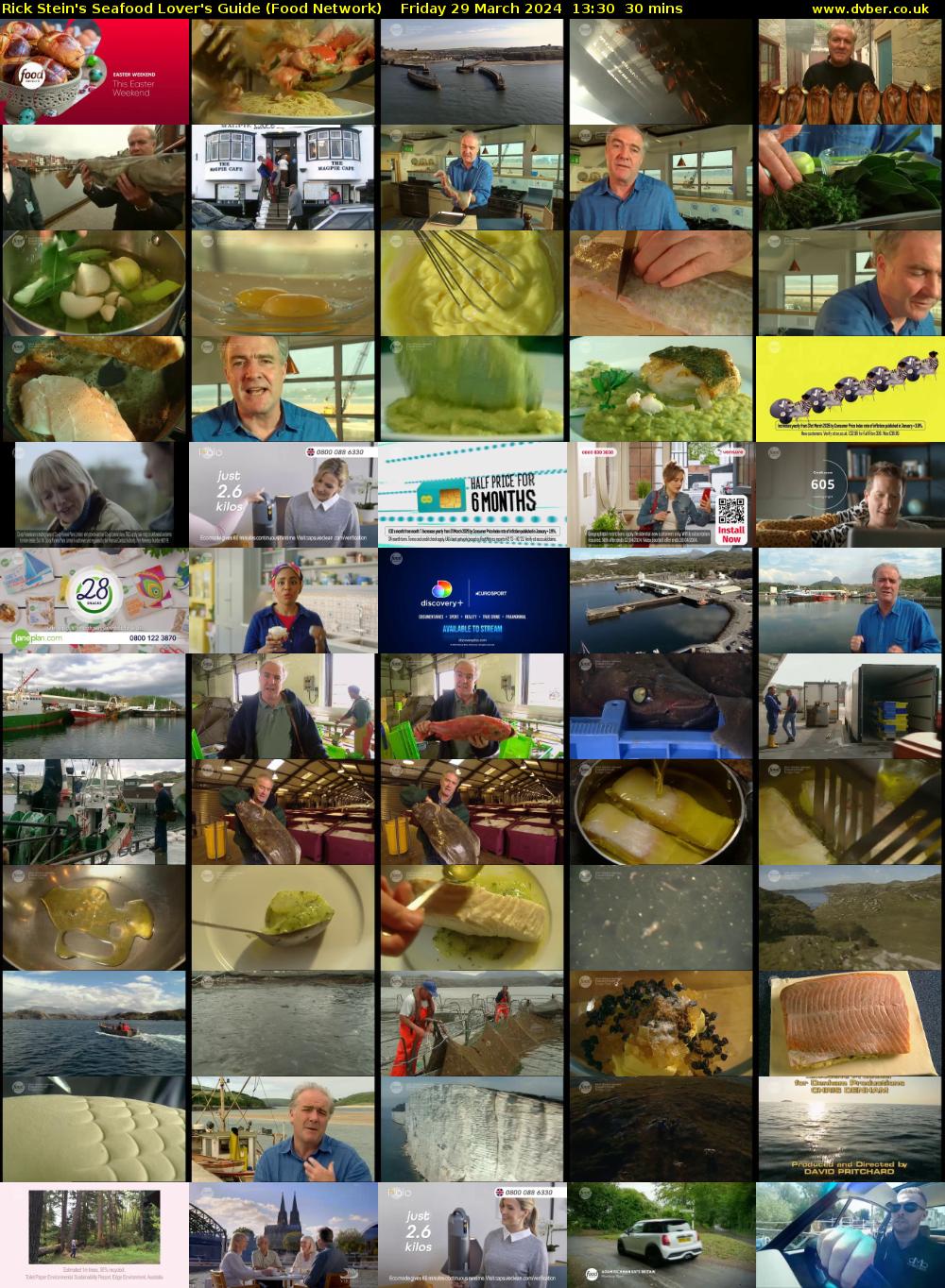 Rick Stein's Seafood Lover's Guide (Food Network) Friday 29 March 2024 13:30 - 14:00