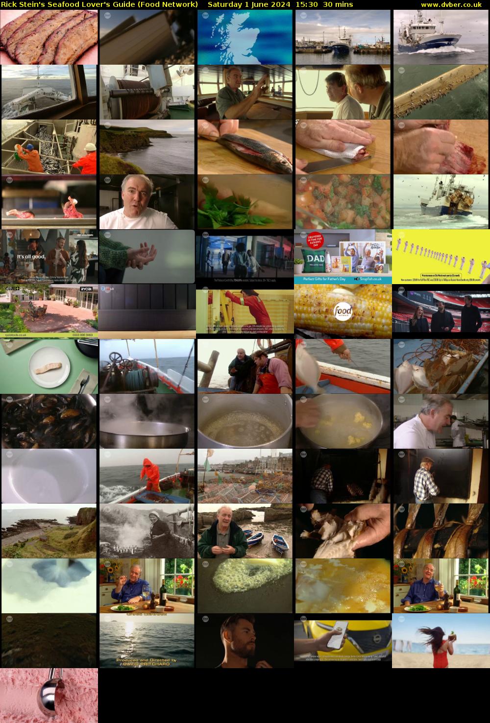 Rick Stein's Seafood Lover's Guide (Food Network) Saturday 1 June 2024 15:30 - 16:00