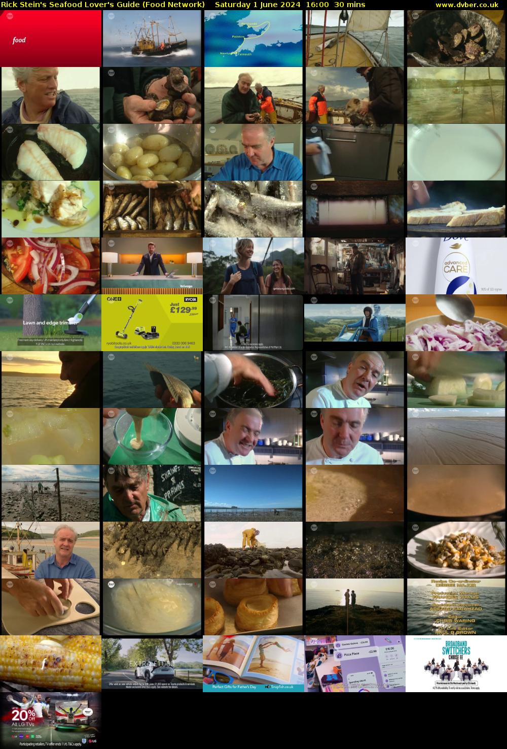 Rick Stein's Seafood Lover's Guide (Food Network) Saturday 1 June 2024 16:00 - 16:30