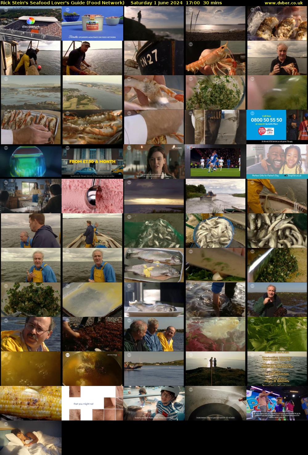 Rick Stein's Seafood Lover's Guide (Food Network) Saturday 1 June 2024 17:00 - 17:30