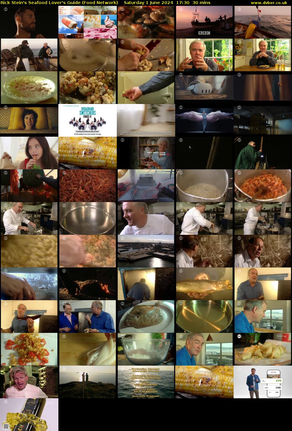 Rick Stein's Seafood Lover's Guide (Food Network) Saturday 1 June 2024 17:30 - 18:00