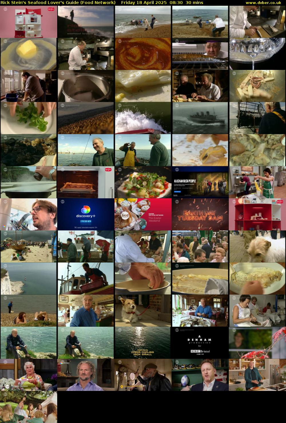 Rick Stein's Seafood Lover's Guide (Food Network) Friday 18 April 2025 08:30 - 09:00