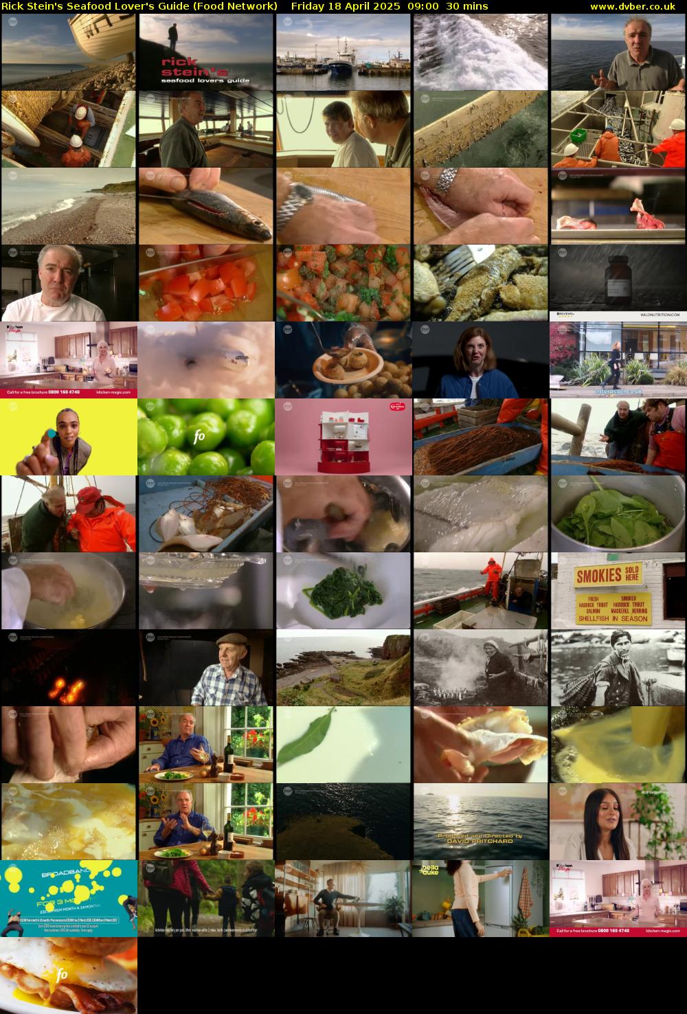 Rick Stein's Seafood Lover's Guide (Food Network) Friday 18 April 2025 09:00 - 09:30