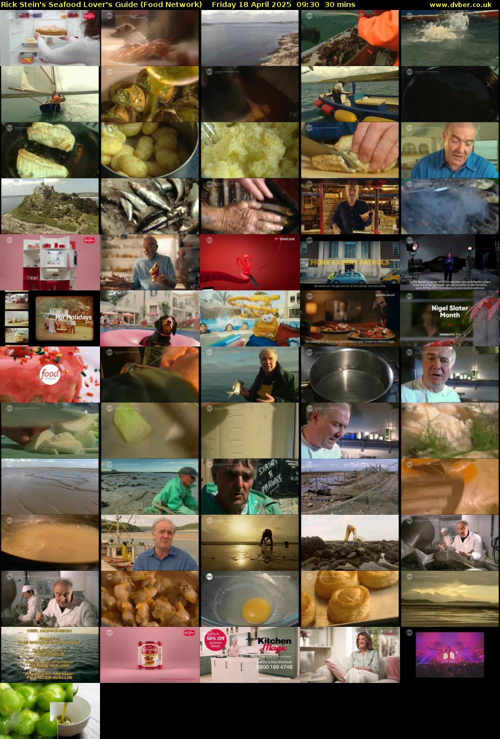 Rick Stein's Seafood Lover's Guide (Food Network) Friday 18 April 2025 09:30 - 10:00
