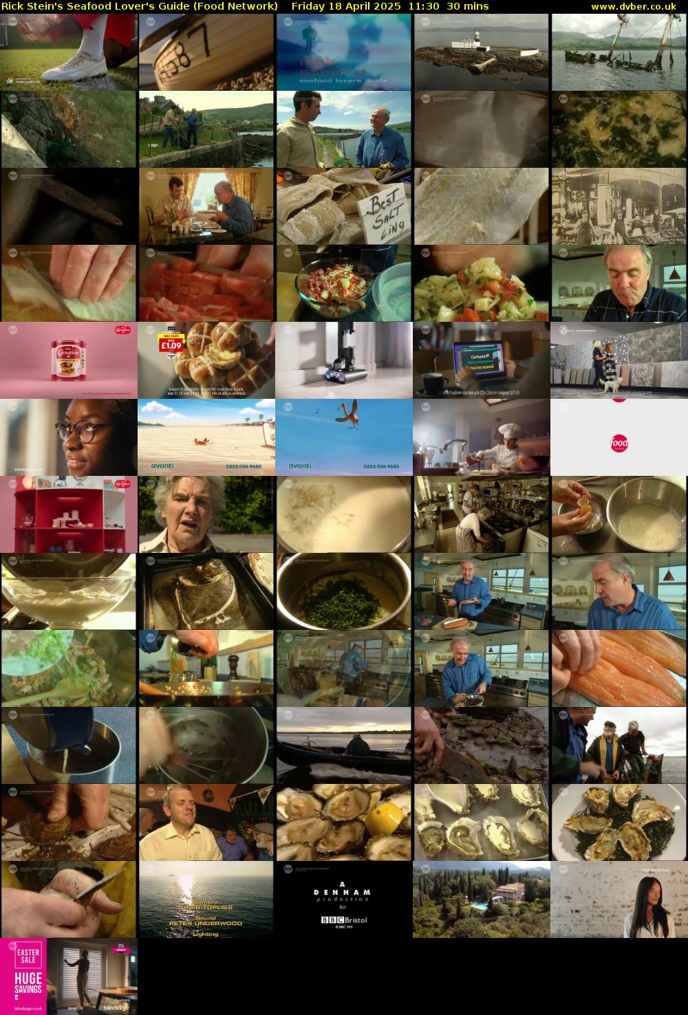 Rick Stein's Seafood Lover's Guide (Food Network) Friday 18 April 2025 11:30 - 12:00