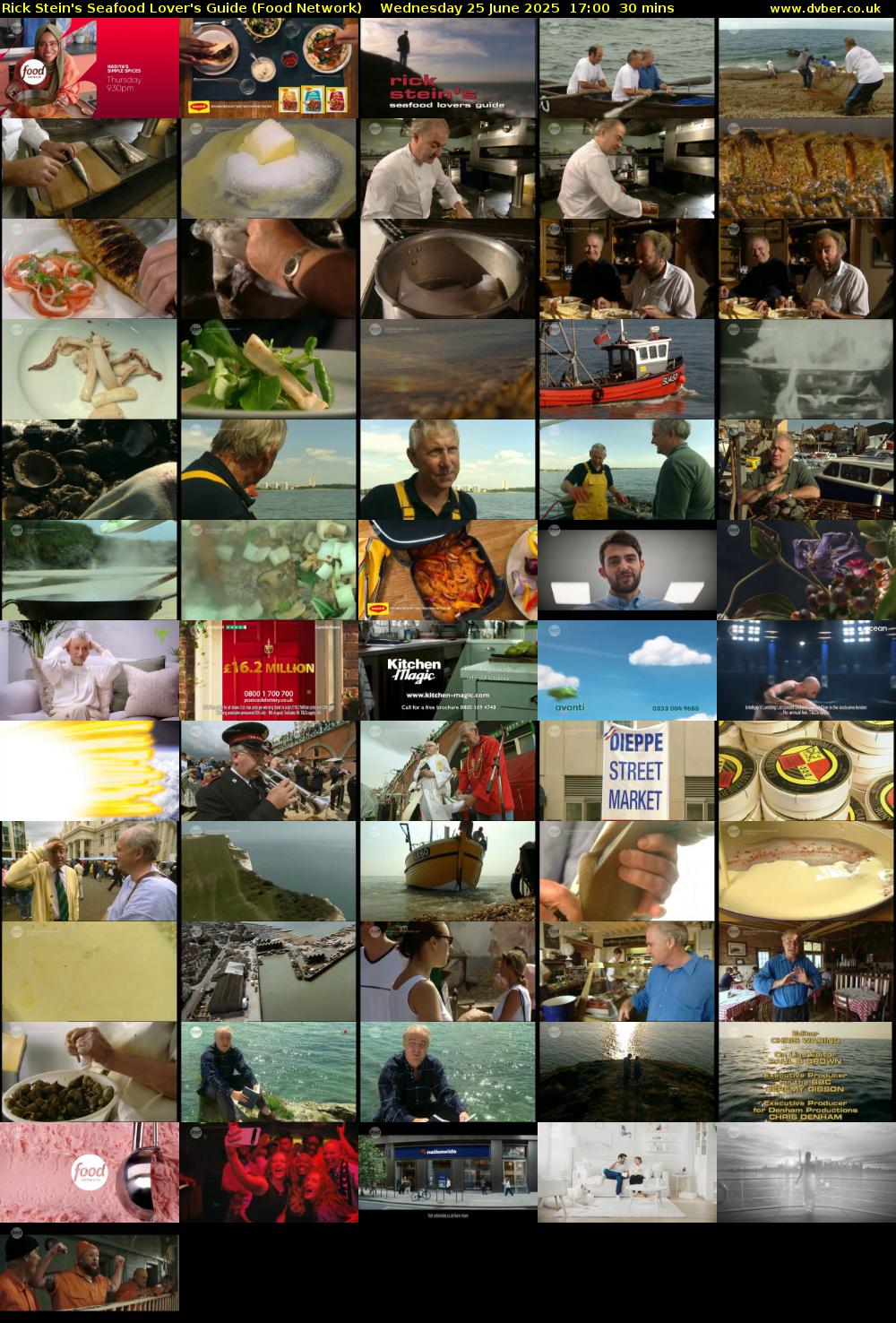 Rick Stein's Seafood Lover's Guide (Food Network) Wednesday 25 June 2025 17:00 - 17:30