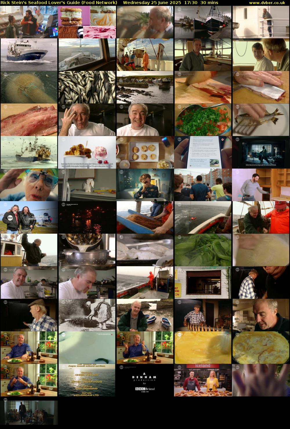 Rick Stein's Seafood Lover's Guide (Food Network) Wednesday 25 June 2025 17:30 - 18:00