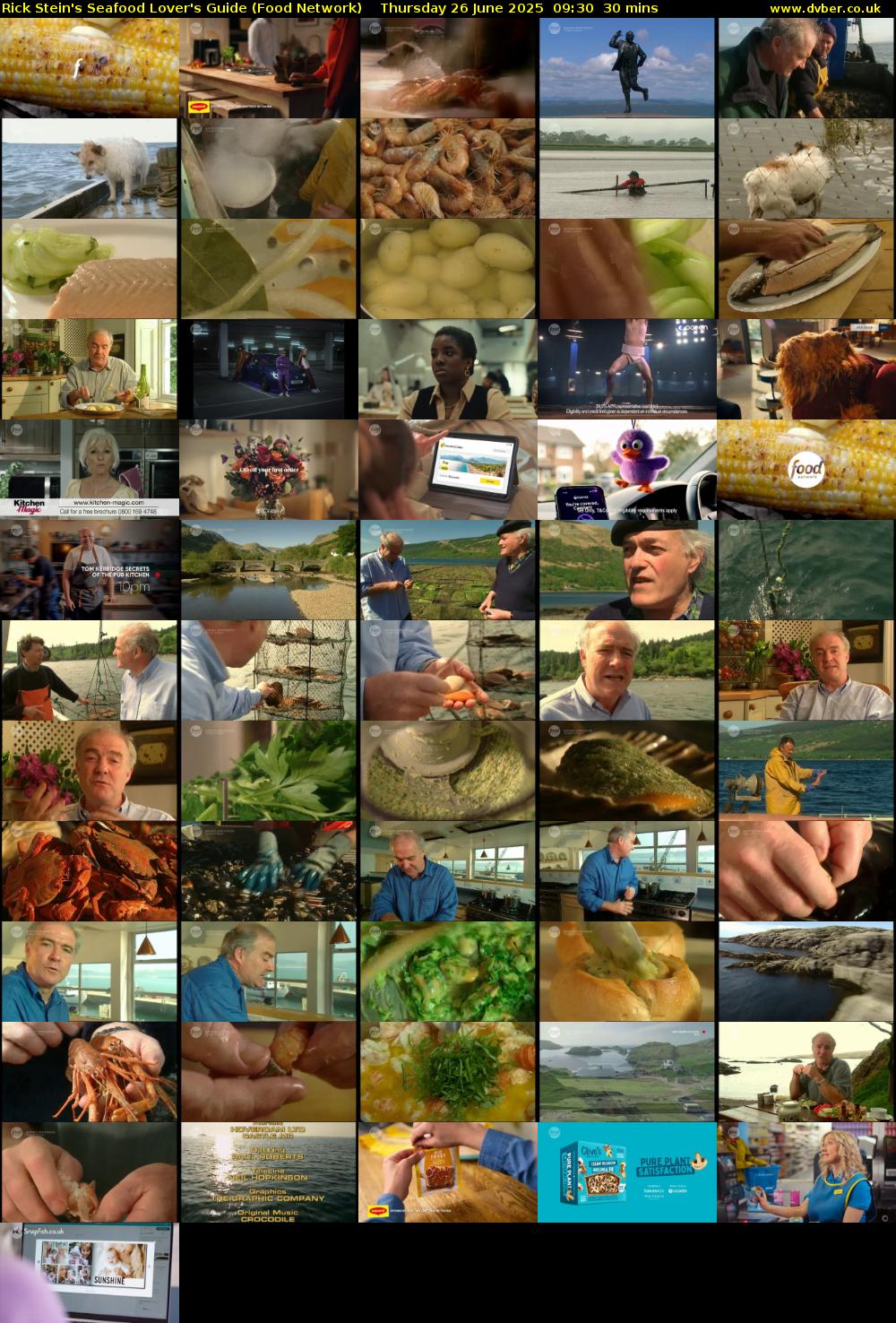 Rick Stein's Seafood Lover's Guide (Food Network) Thursday 26 June 2025 09:30 - 10:00