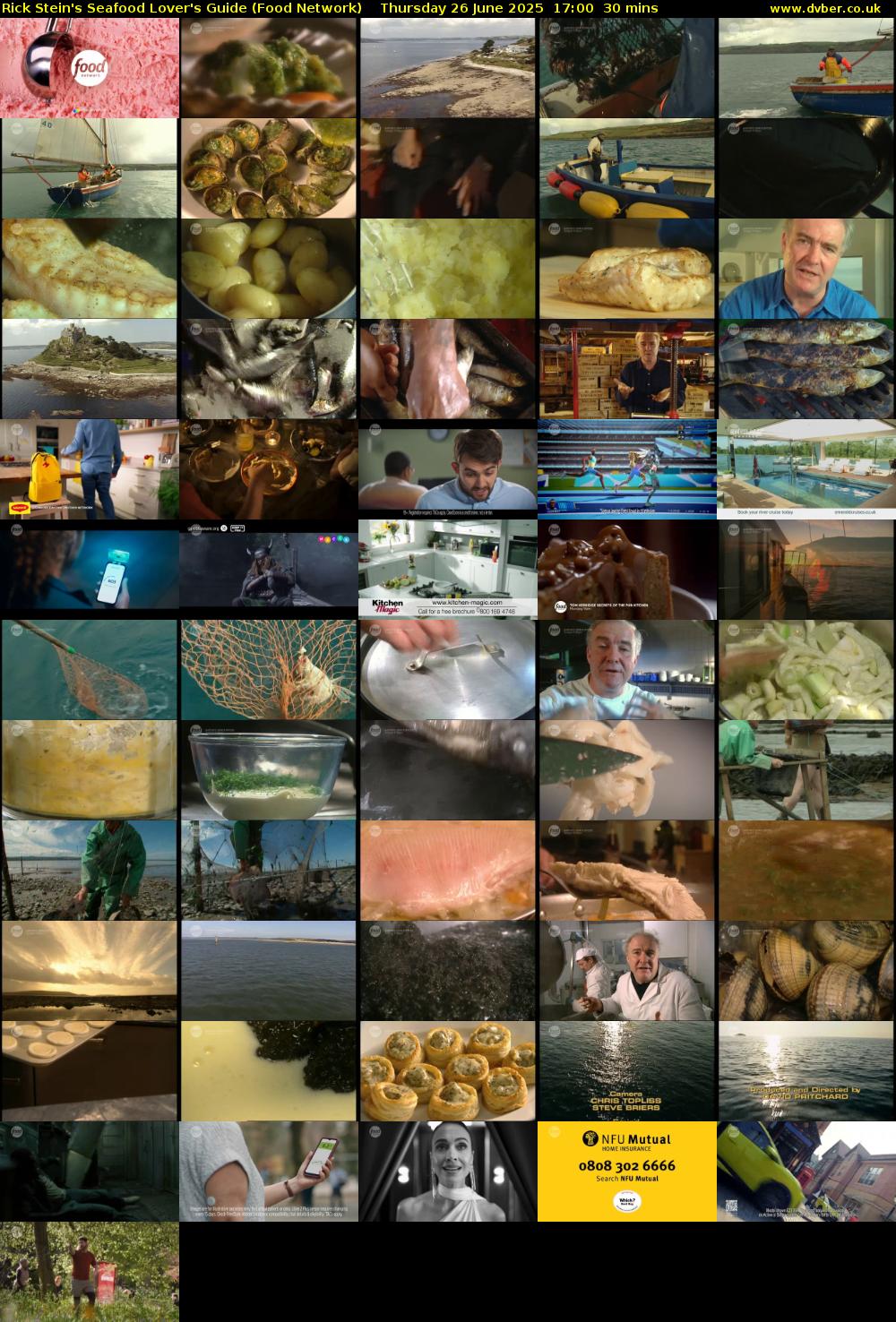 Rick Stein's Seafood Lover's Guide (Food Network) Thursday 26 June 2025 17:00 - 17:30