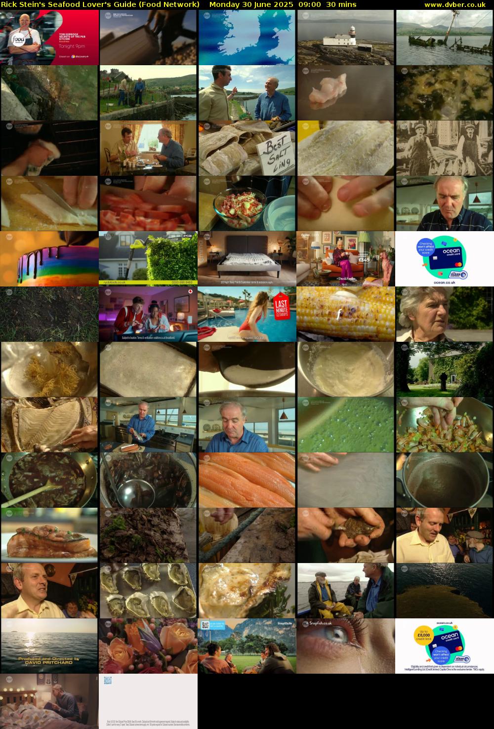 Rick Stein's Seafood Lover's Guide (Food Network) Monday 30 June 2025 09:00 - 09:30