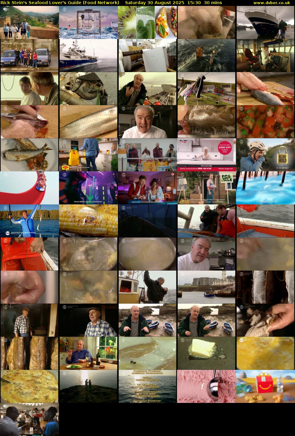 Rick Stein's Seafood Lover's Guide (Food Network) Saturday 30 August 2025 15:30 - 16:00