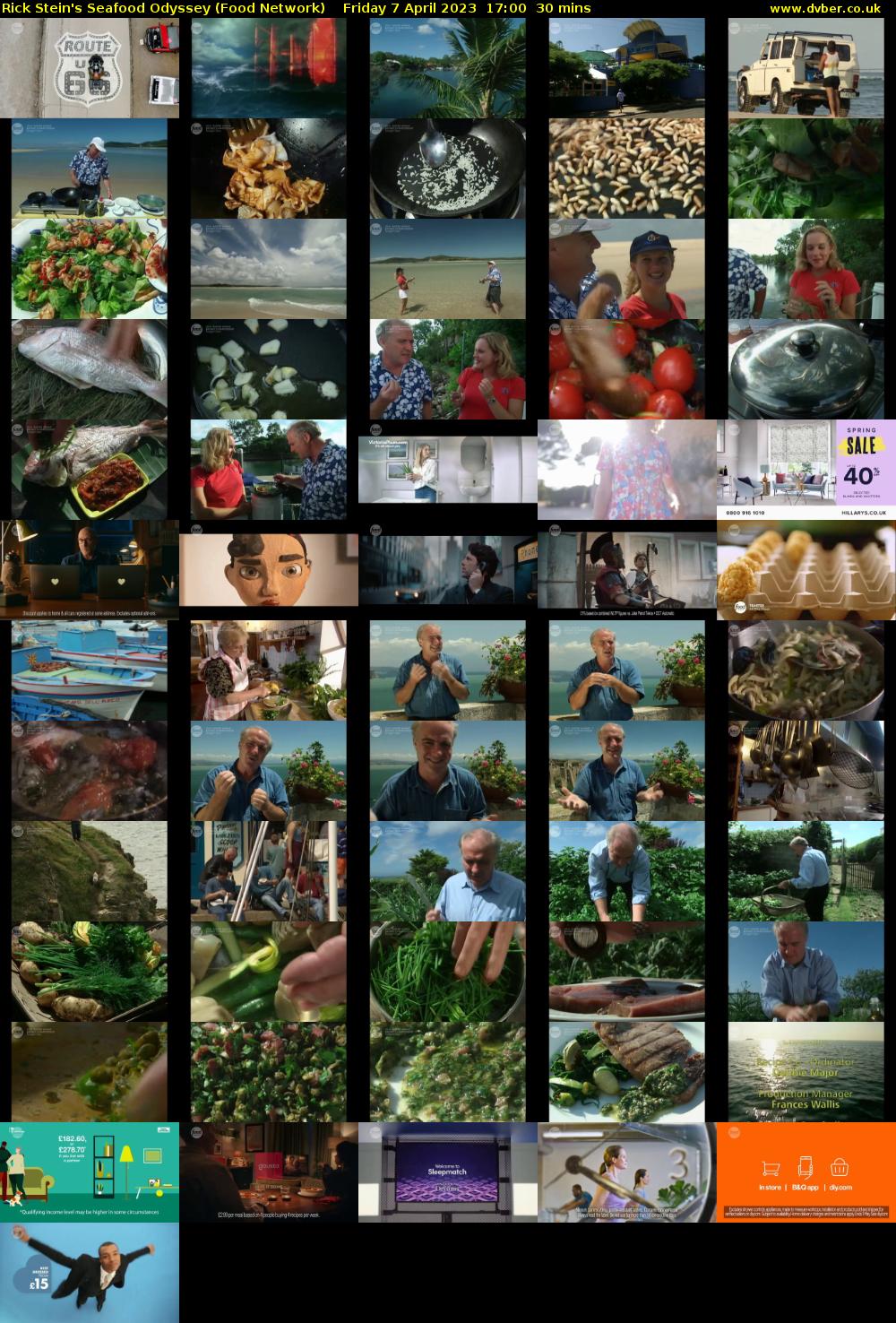 Rick Stein's Seafood Odyssey (Food Network) Friday 7 April 2023 17:00 - 17:30