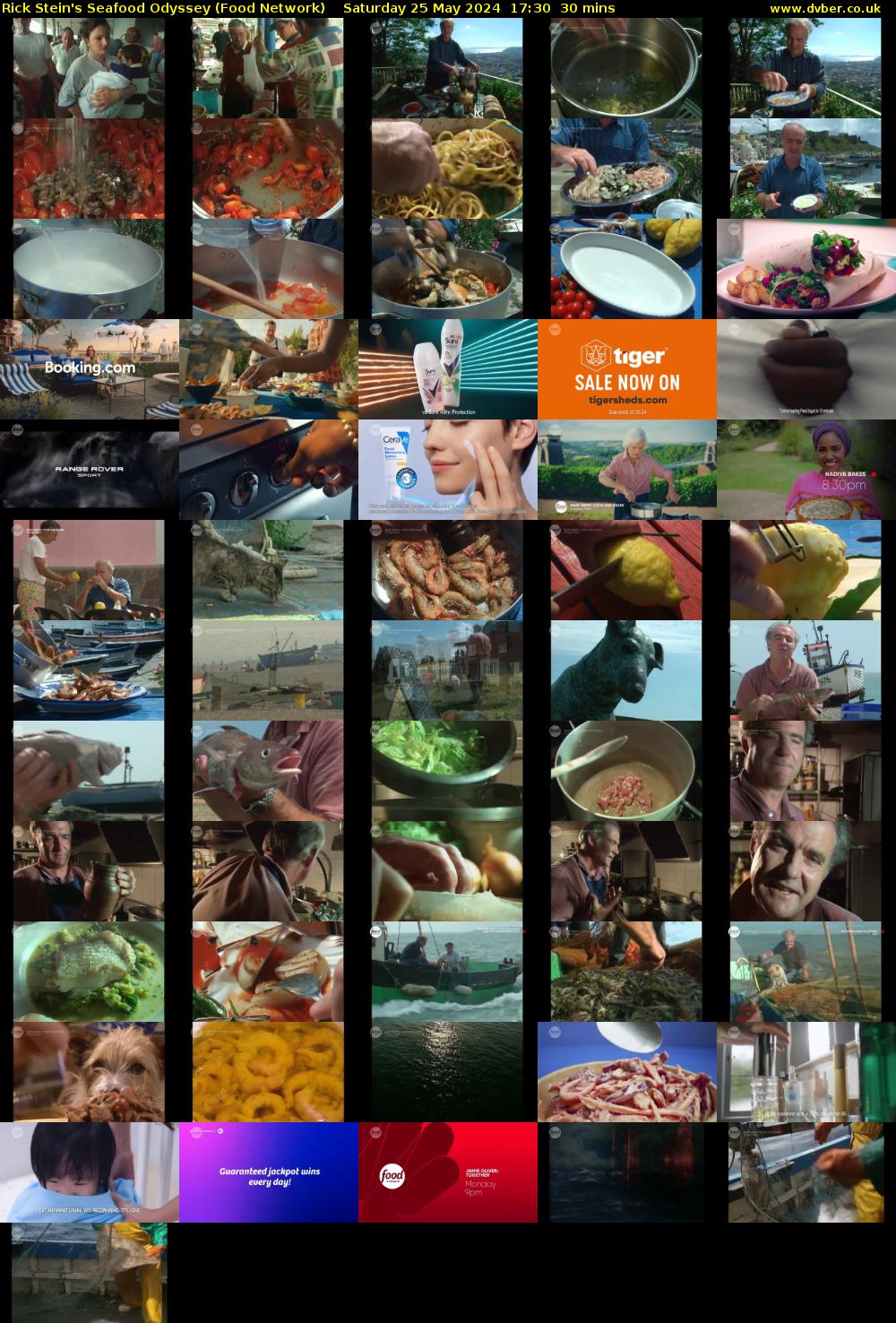 Rick Stein's Seafood Odyssey (Food Network) Saturday 25 May 2024 17:30 - 18:00
