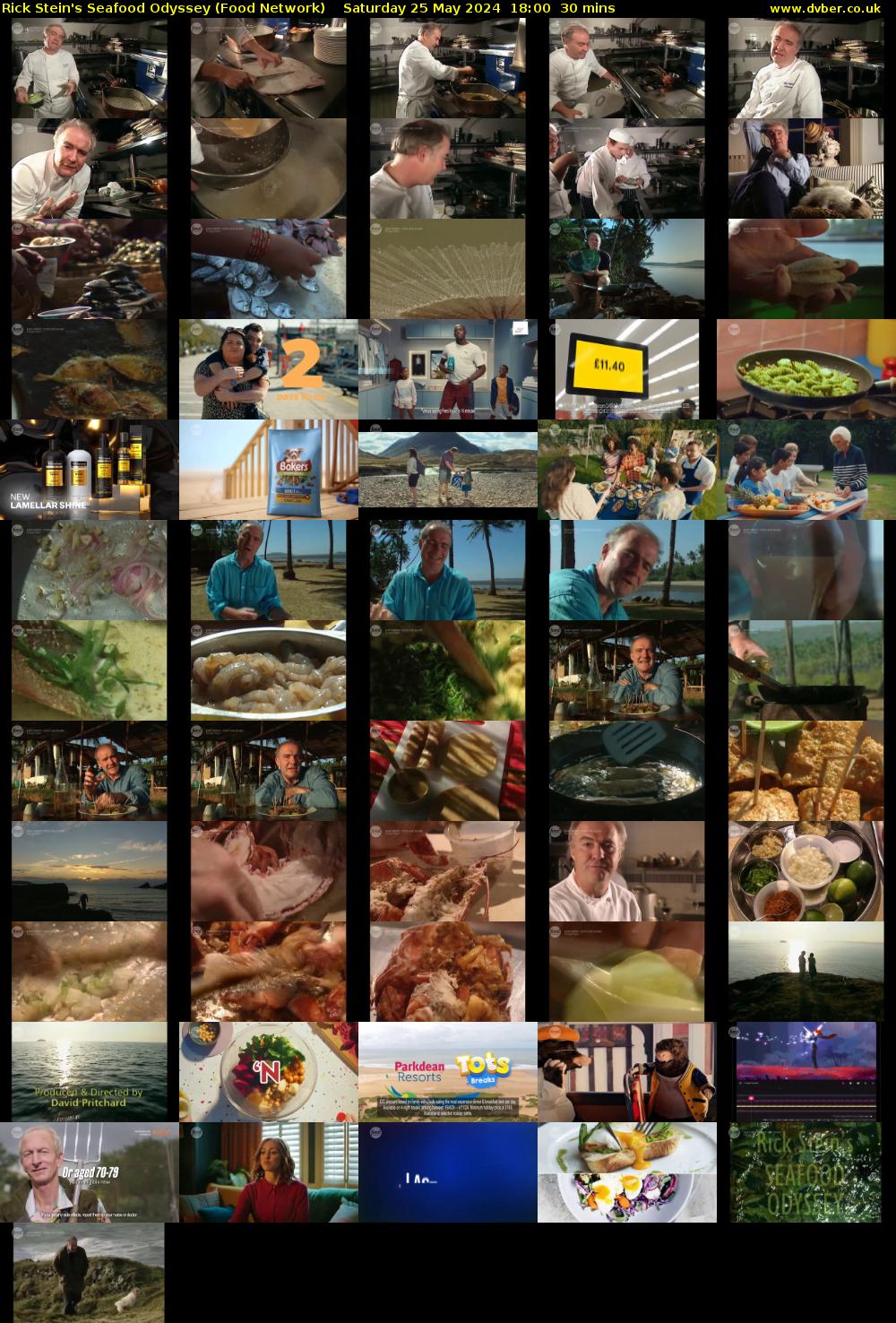 Rick Stein's Seafood Odyssey (Food Network) Saturday 25 May 2024 18:00 - 18:30