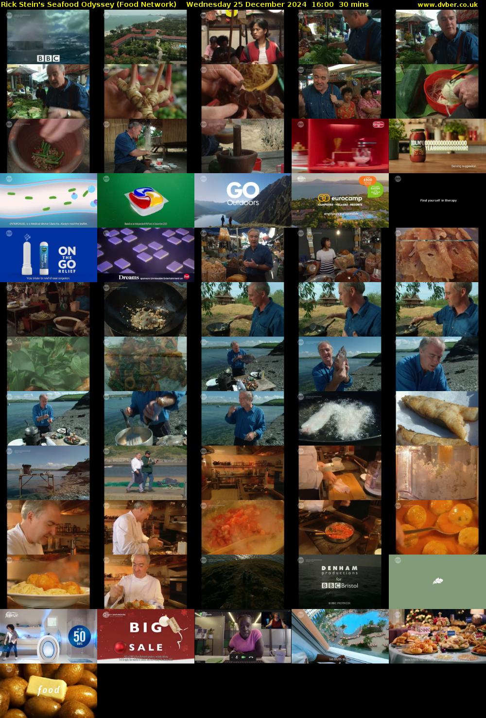 Rick Stein's Seafood Odyssey (Food Network) Wednesday 25 December 2024 16:00 - 16:30