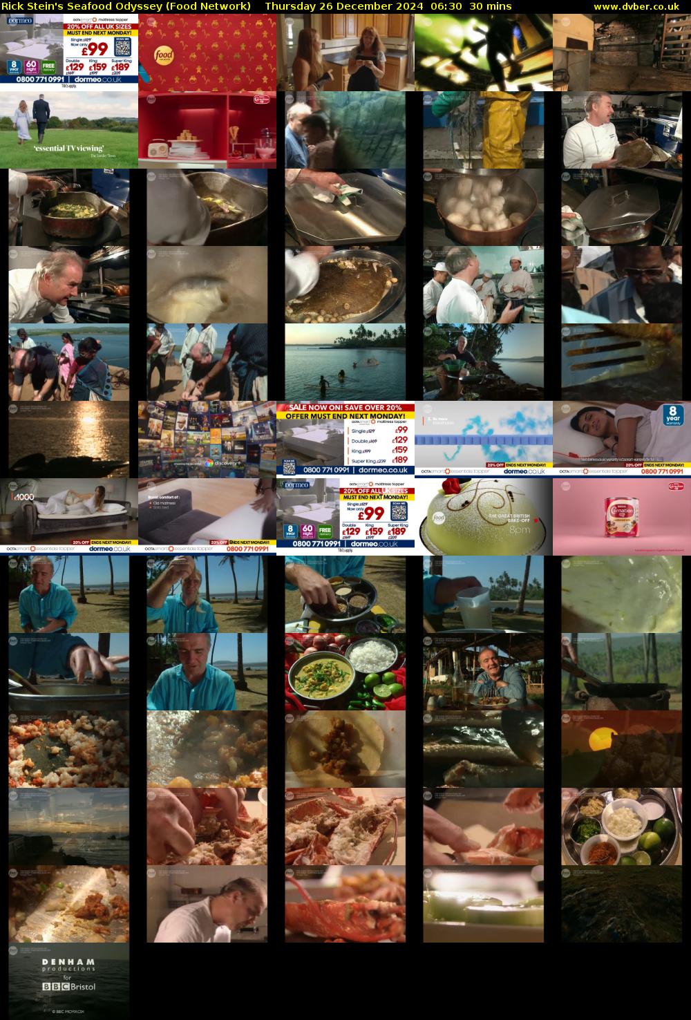 Rick Stein's Seafood Odyssey (Food Network) Thursday 26 December 2024 06:30 - 07:00