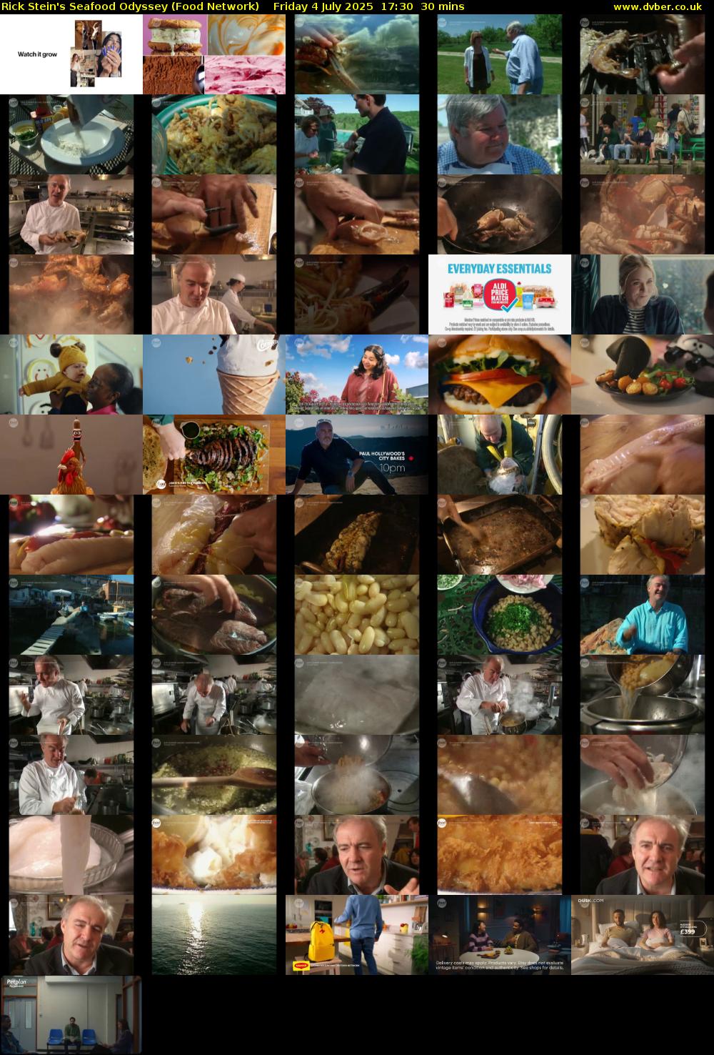Rick Stein's Seafood Odyssey (Food Network) Friday 4 July 2025 17:30 - 18:00